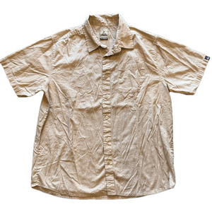 Prana Mens XL Casual Tan Short Sleeve Shirt